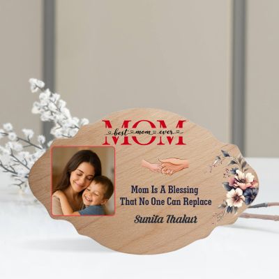 Personalized Mom Heart Frame Mom Special Wooden Frame Custom Heart Frame for Mom  Heart Touch Mom Gift Frame Wooden Plaque For Tabletop Decor